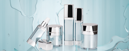 Luxuriöse luftlose Acryl-Kosmetik- und Pflegeverpackungen - Frühlingskollektion-Serie - Kosmetikverpackungskollektion - Frühlingskollektion